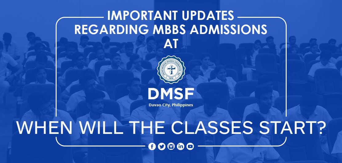 Important Updates regarding MBBS admissions at DMSF: When will the classes start