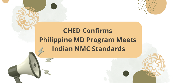 CHED Confirms Philippine MD Program Meets Indian NMC Standards