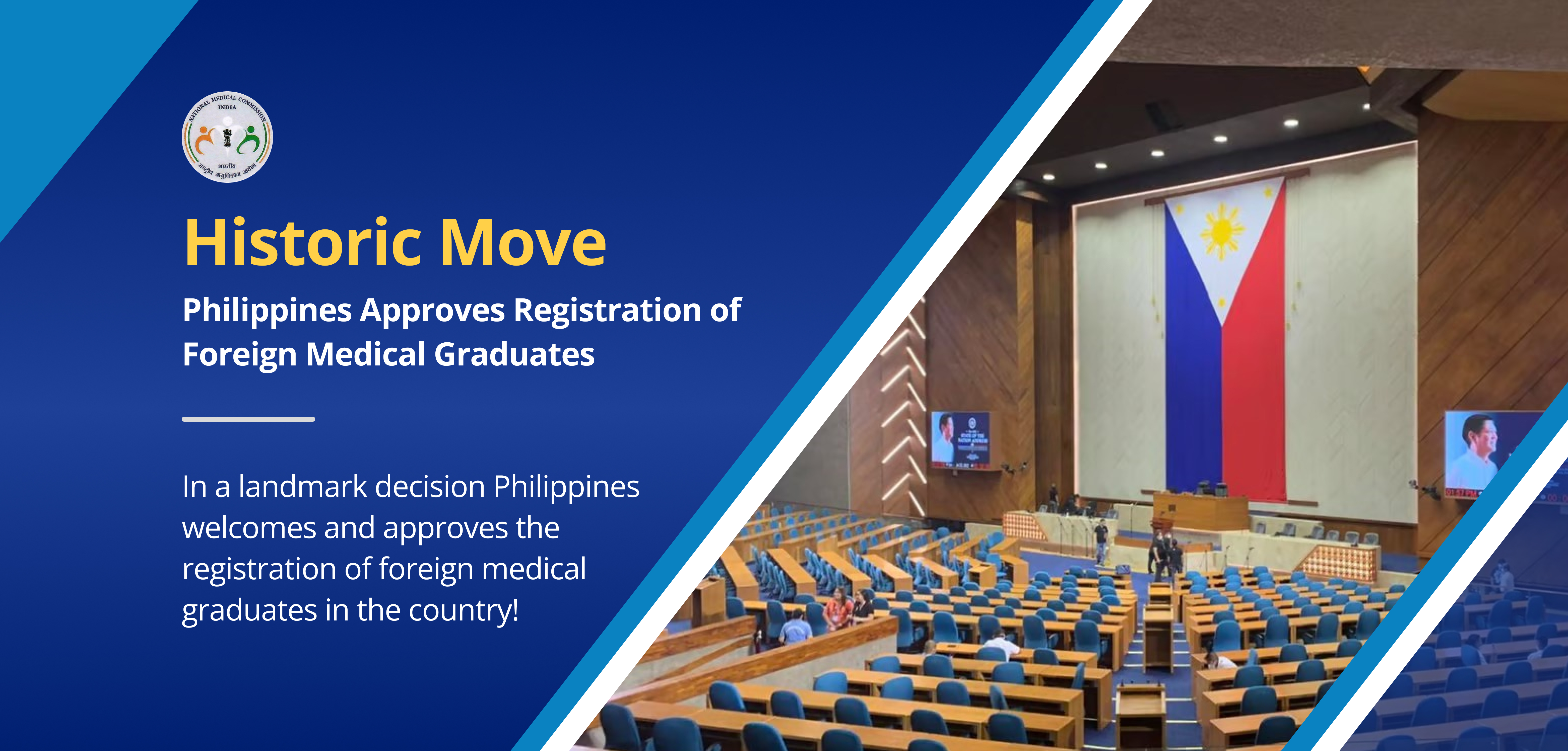 Philippines welcomes and approves the registration of foreign medical graduates in the country